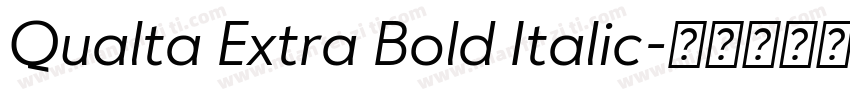 Qualta Extra Bold Italic字体转换